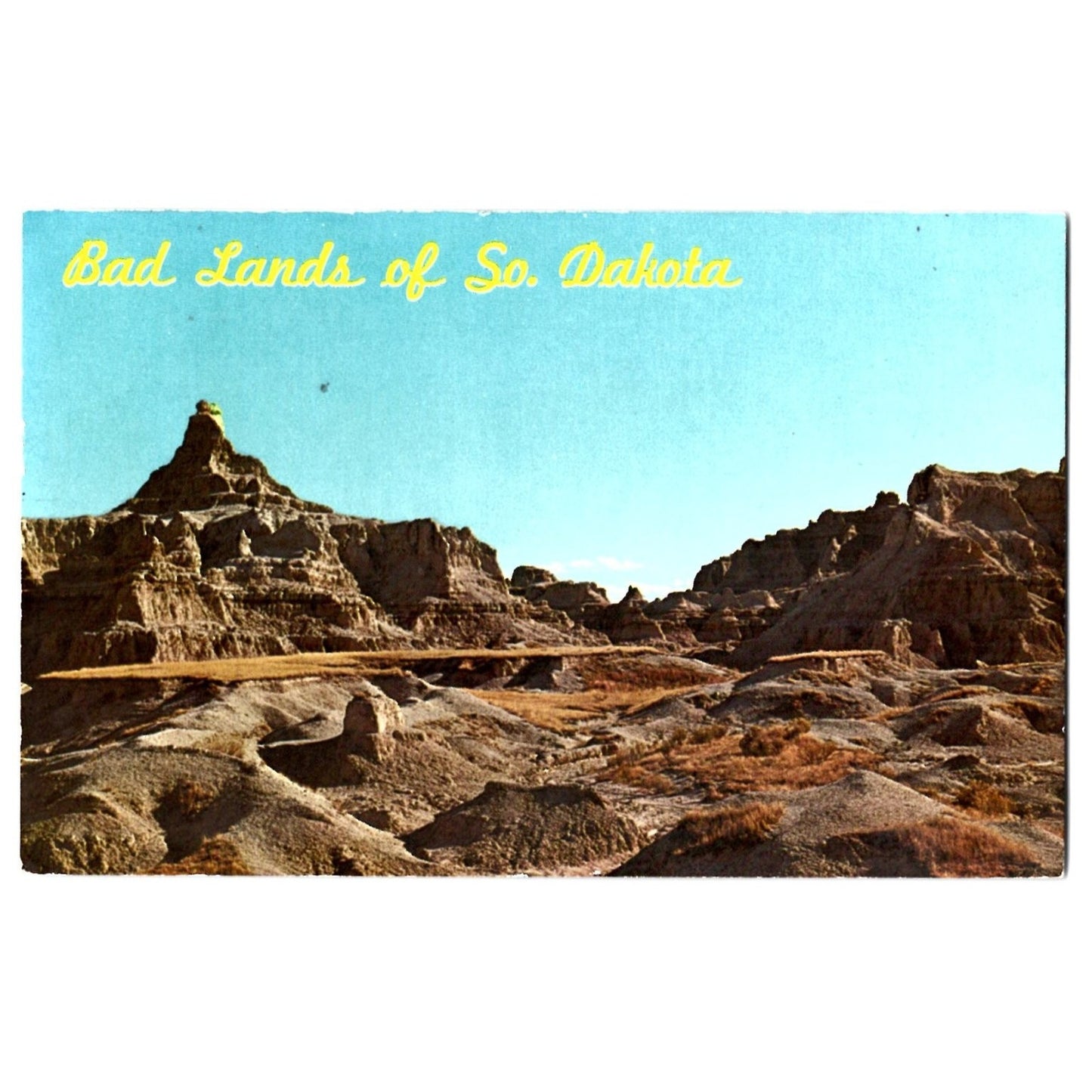 Interior SD South Dakota Bad Lands Scenic Postcard Dexter Press 1972