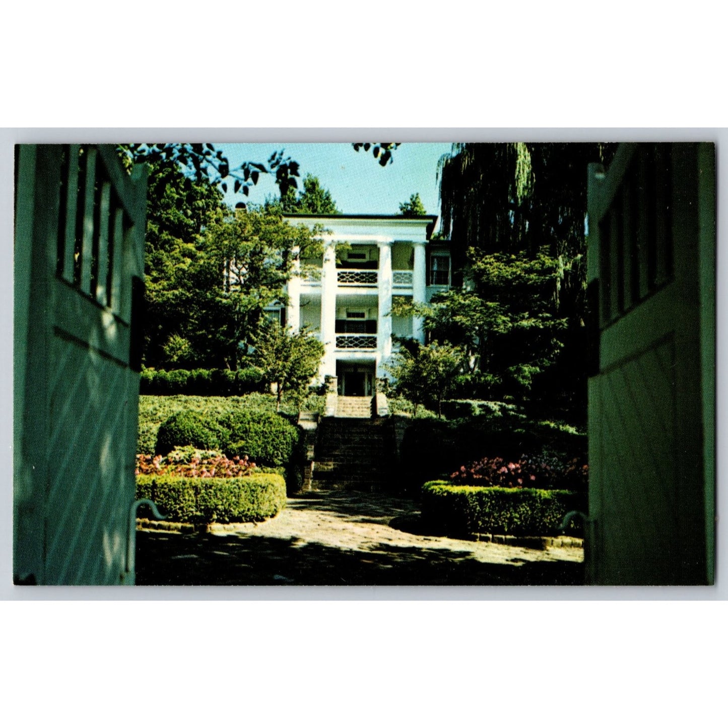 Staunton VA Virginia Woodrow Wilson Birthplace Garden View Chrome Postcard