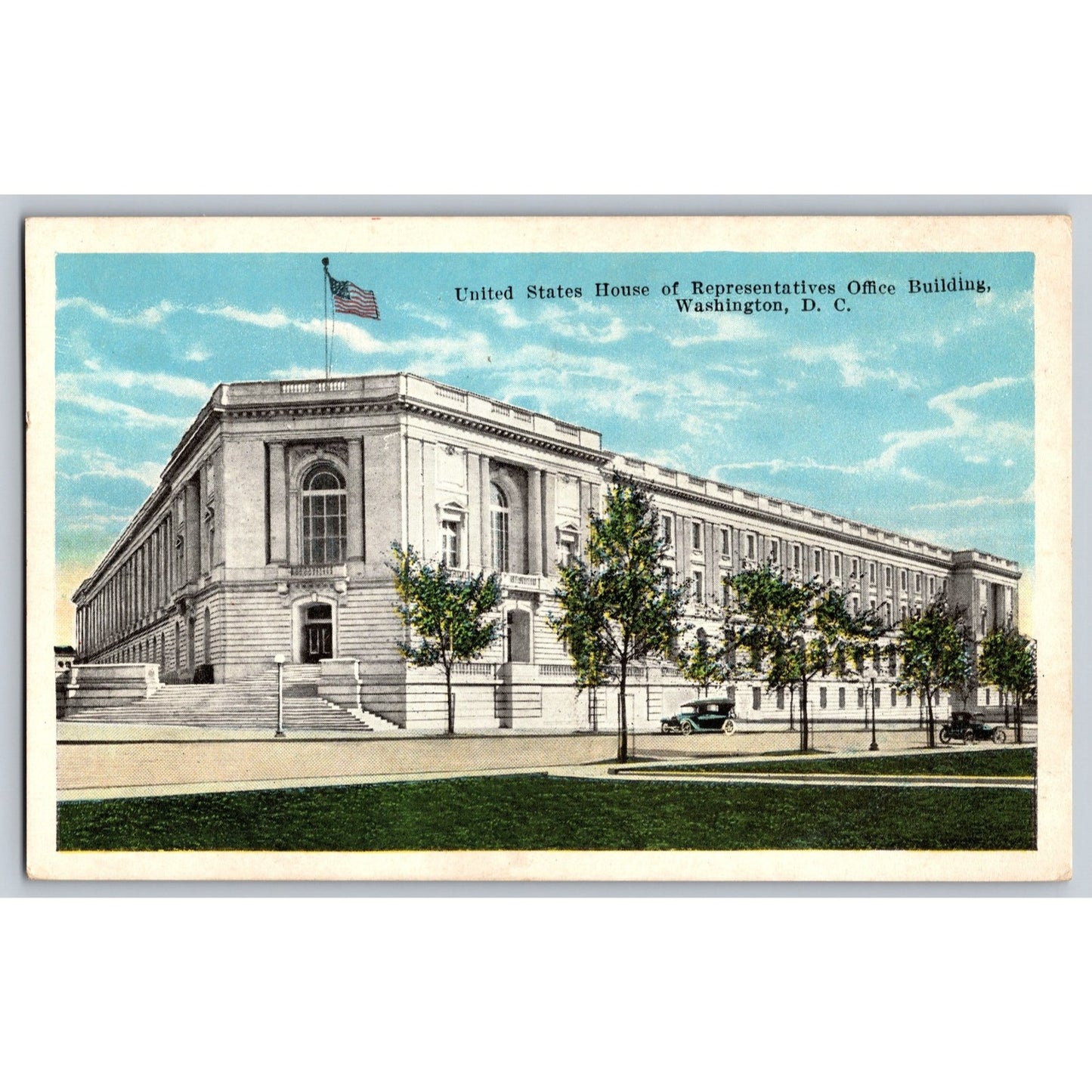 Washington DC US House of Representatives Office Building 1920s Postcard