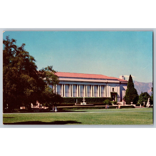 Pasadena CA California Huntington Library Chrome Postcard Lithochrome Press