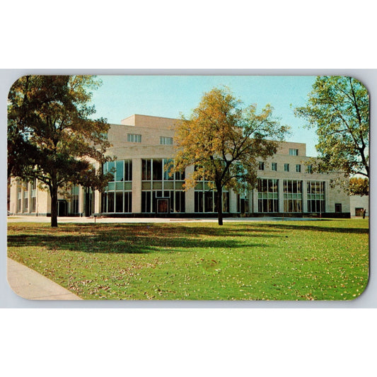 Denver CO Colorado Public Library Civic Center Dexter Press Chrome Postcard
