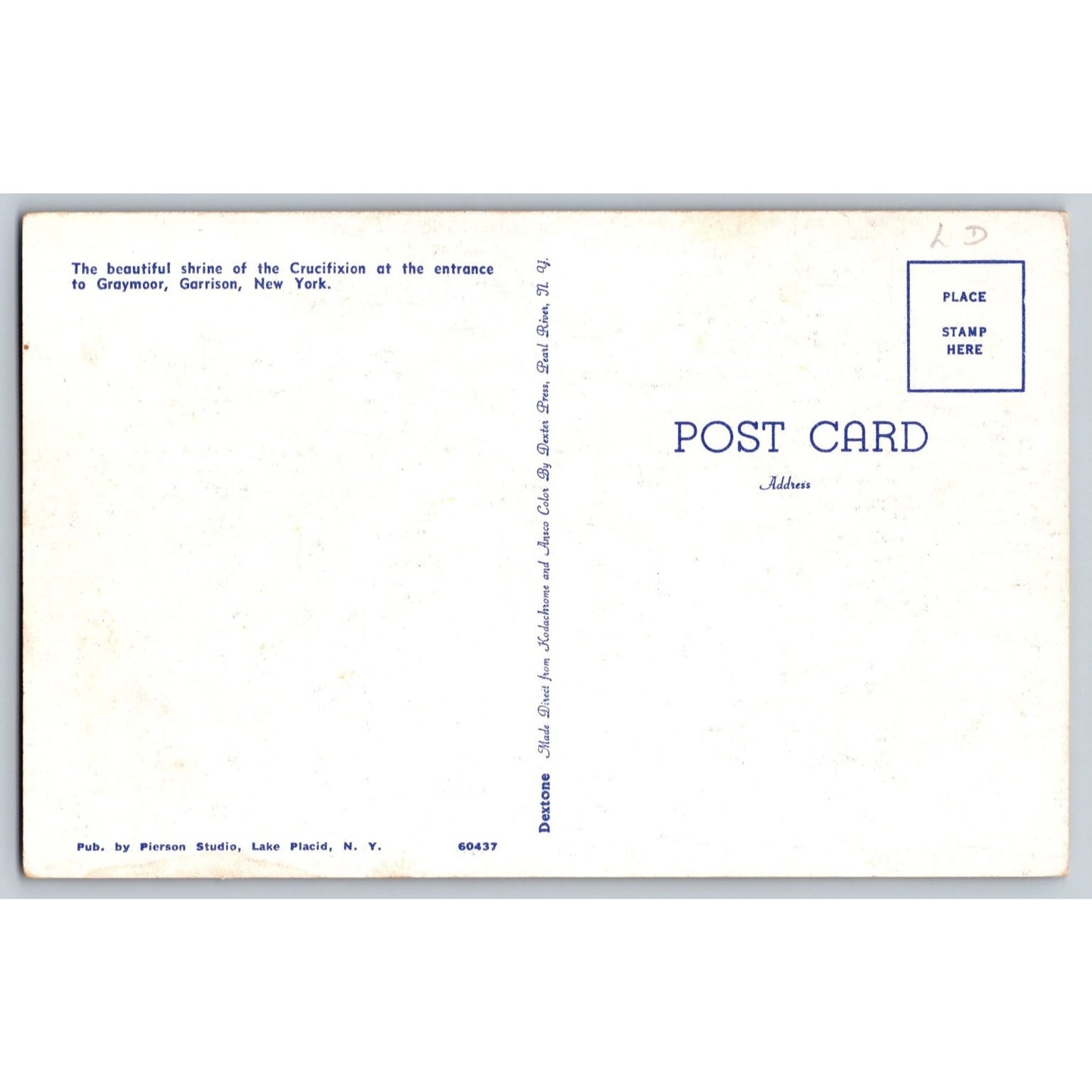Garrison NY New York Graymoor Crucifixion Shrine Chrome Postcard Pierson Studio