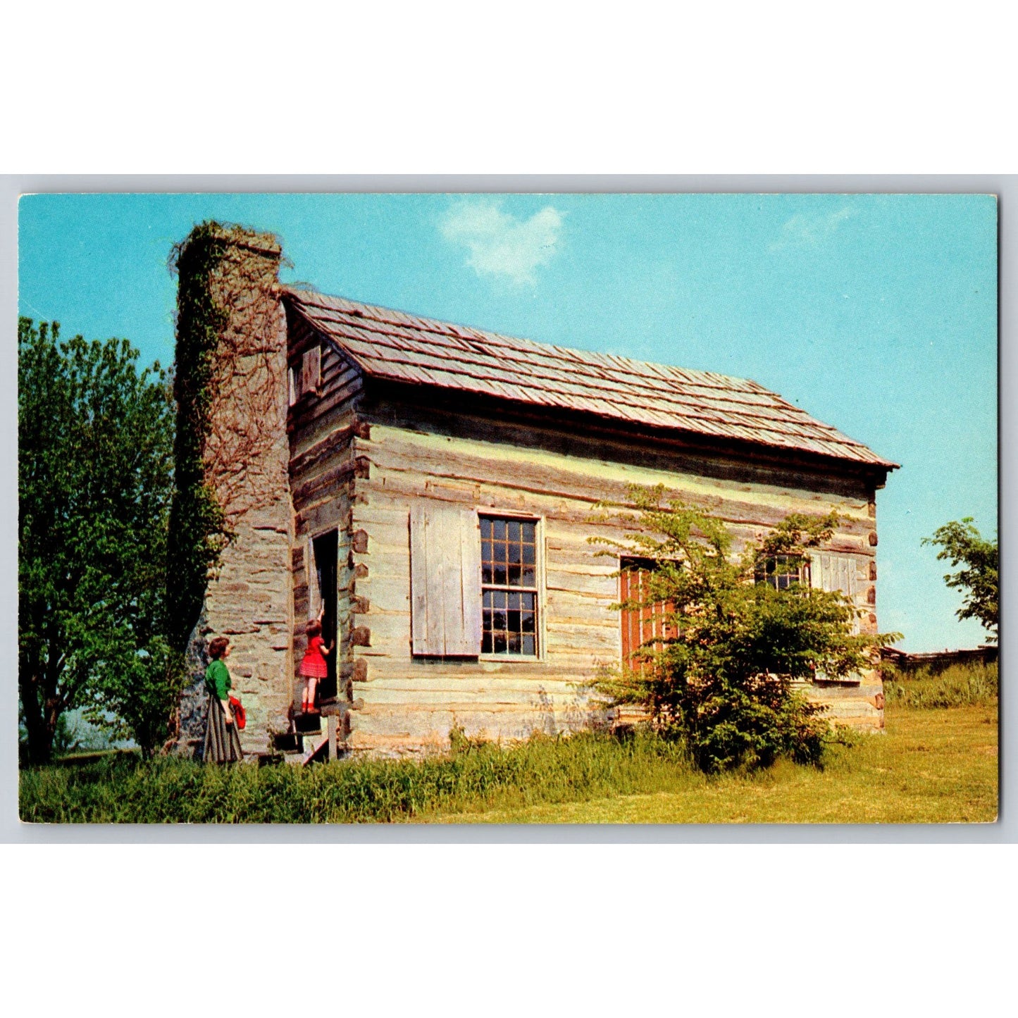 Springfield KY Kentucky Bersheba Cabin Lincoln Homestead State Park Postcard