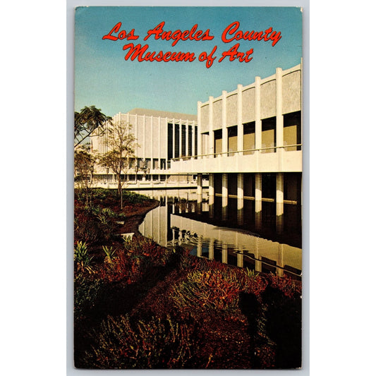 Los Angeles CA California County Museum of Art Chrome Postcard Unused Plasticrome