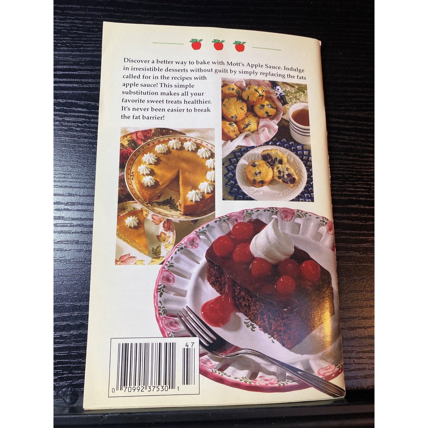 Best Recipes Mott's A Better Way To Bake Low-Fat Recipes Cookbook Booklet 1995