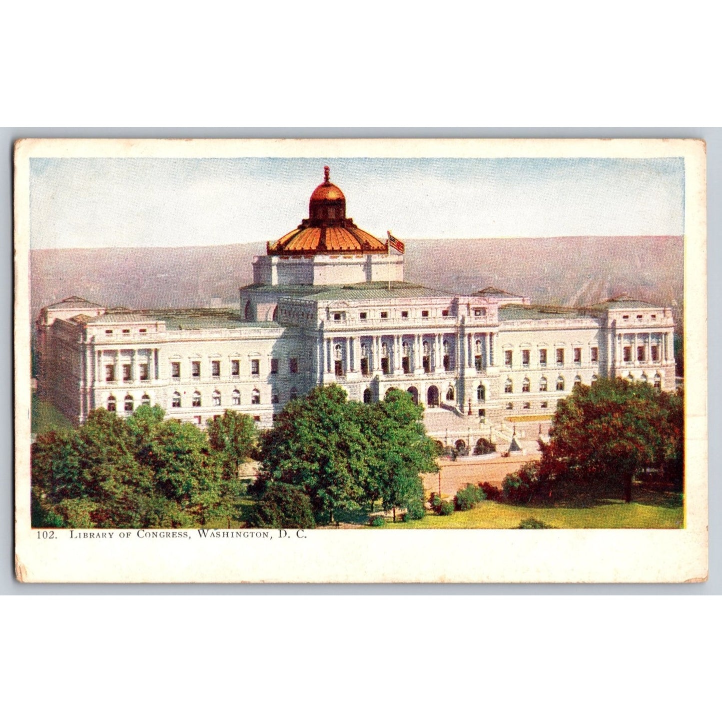 Washington DC Library of Congress 1907 Undivided Back Postcard Foster & Reynolds
