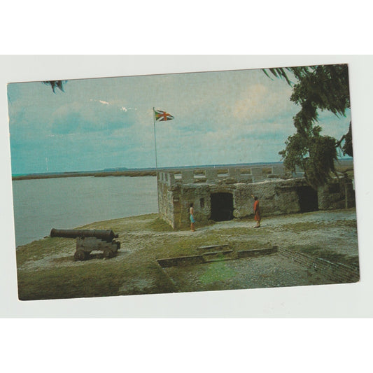 Postcard GA Georgia St Simon Island Fort Frederica Chrome Unused
