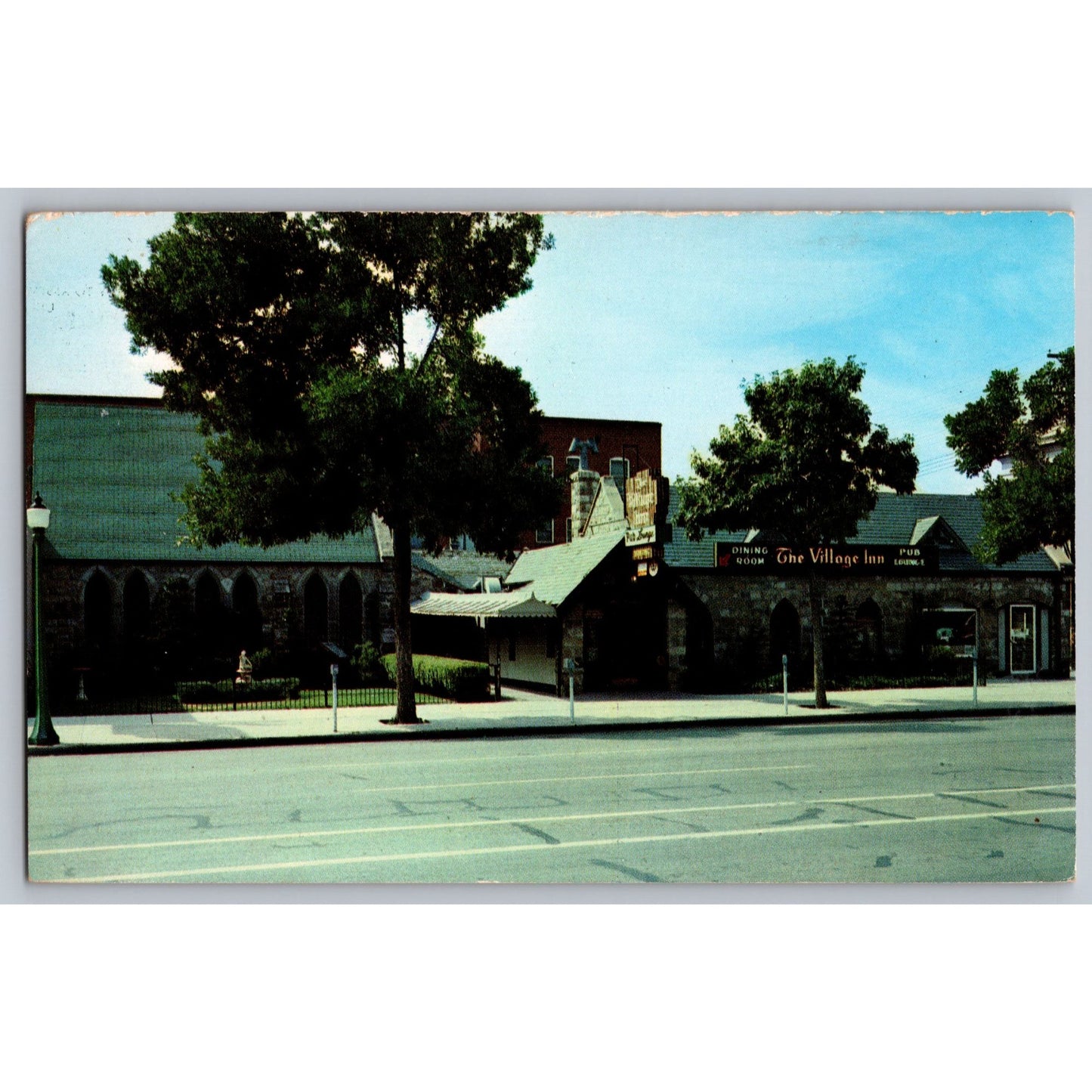 Colorado Spring CO The Village Inn Chrome Postcard Unused Stewarts