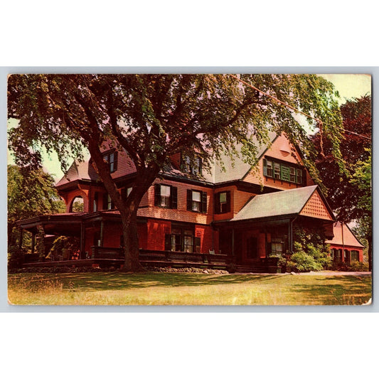 Long Island NY New York Sagamore Hill Teddy Roosevelt Home 1954 Chrome Postcard