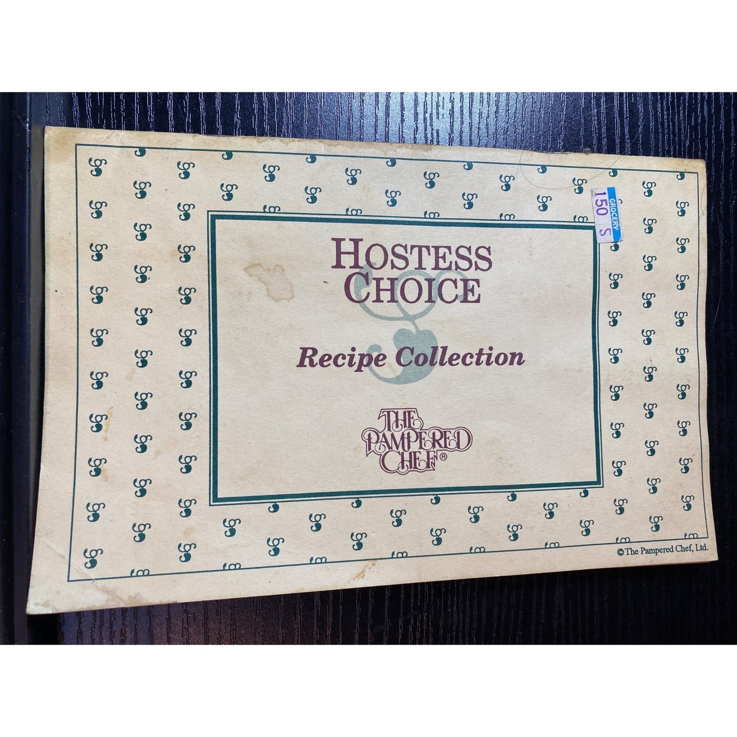 The Pampered Chef Hostess Choice Recipe Collection Cookbook Booklet Softcover Pre-Owned