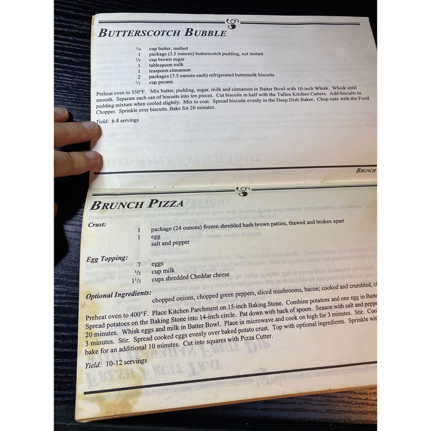 The Pampered Chef Hostess Choice Recipe Collection Cookbook Booklet Softcover Pre-Owned