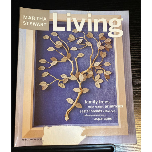Martha Stewart Living Magazine April 1999 Family Trees Easter Bread