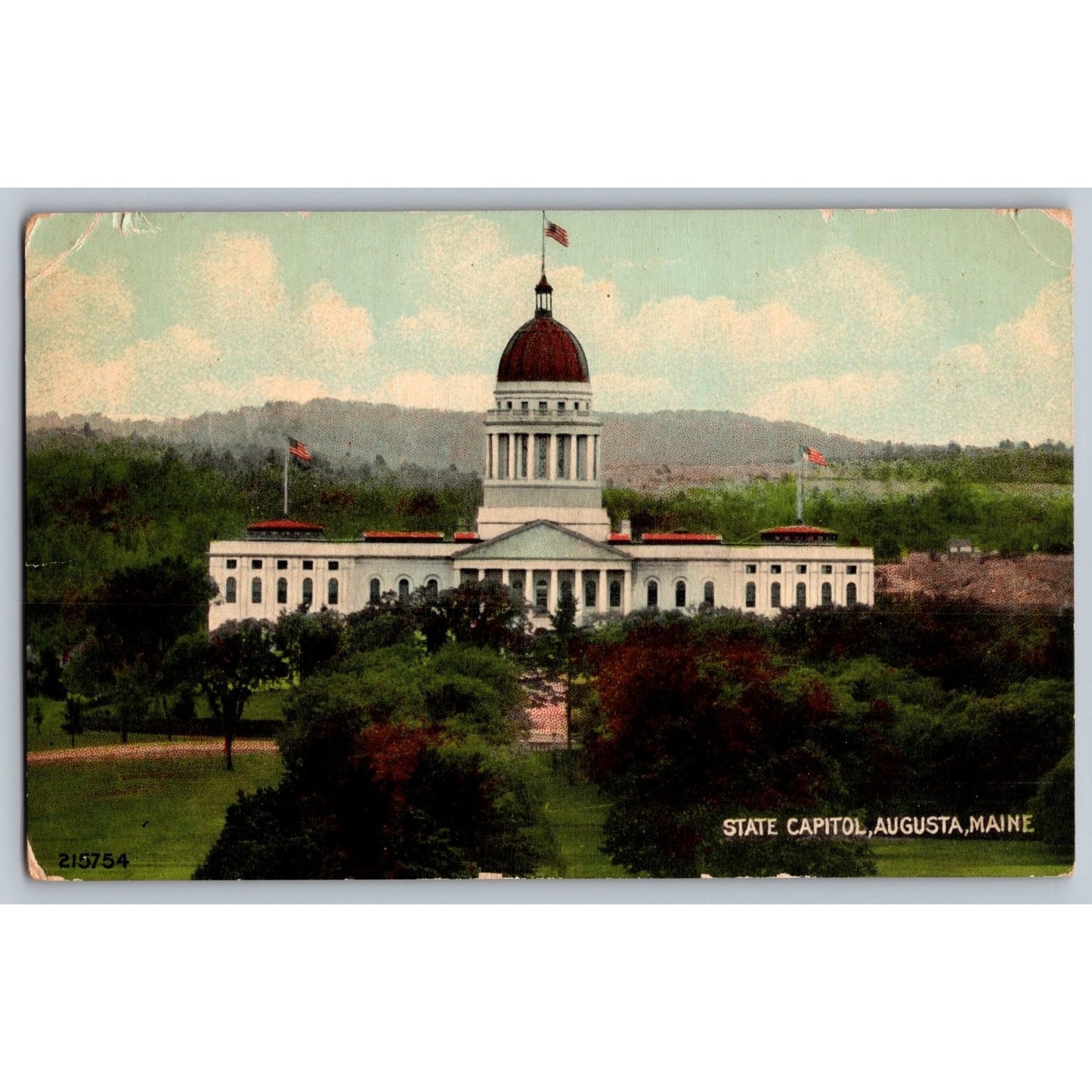 Augusta ME Maine State Capitol Leighton & Valentine Divided Back Postcard