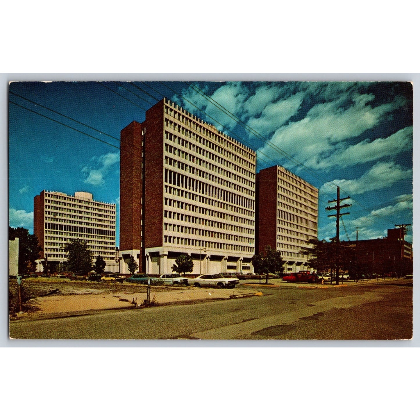 Terre Haute IN Indiana State University Rhoads Hall Cromwell Blumberg Postcard