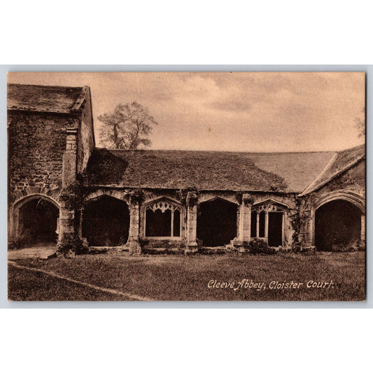 Washford Somerset England Cleeve Abbey Cloister Cistercian Monastery Postcard