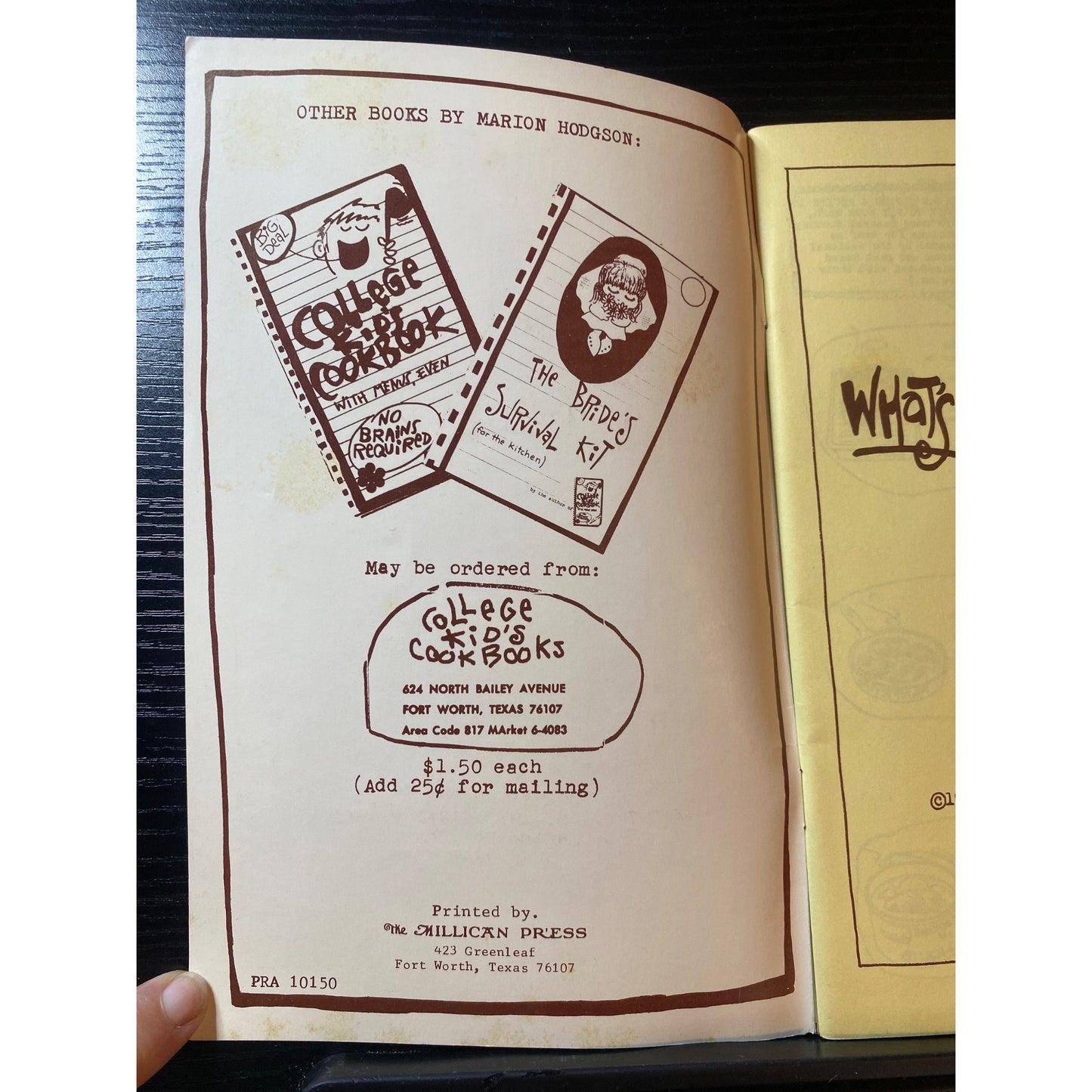 Whats Your Beef? Cookbook Booklet Marion Hodgson Beef Recipes For Beginners 1973