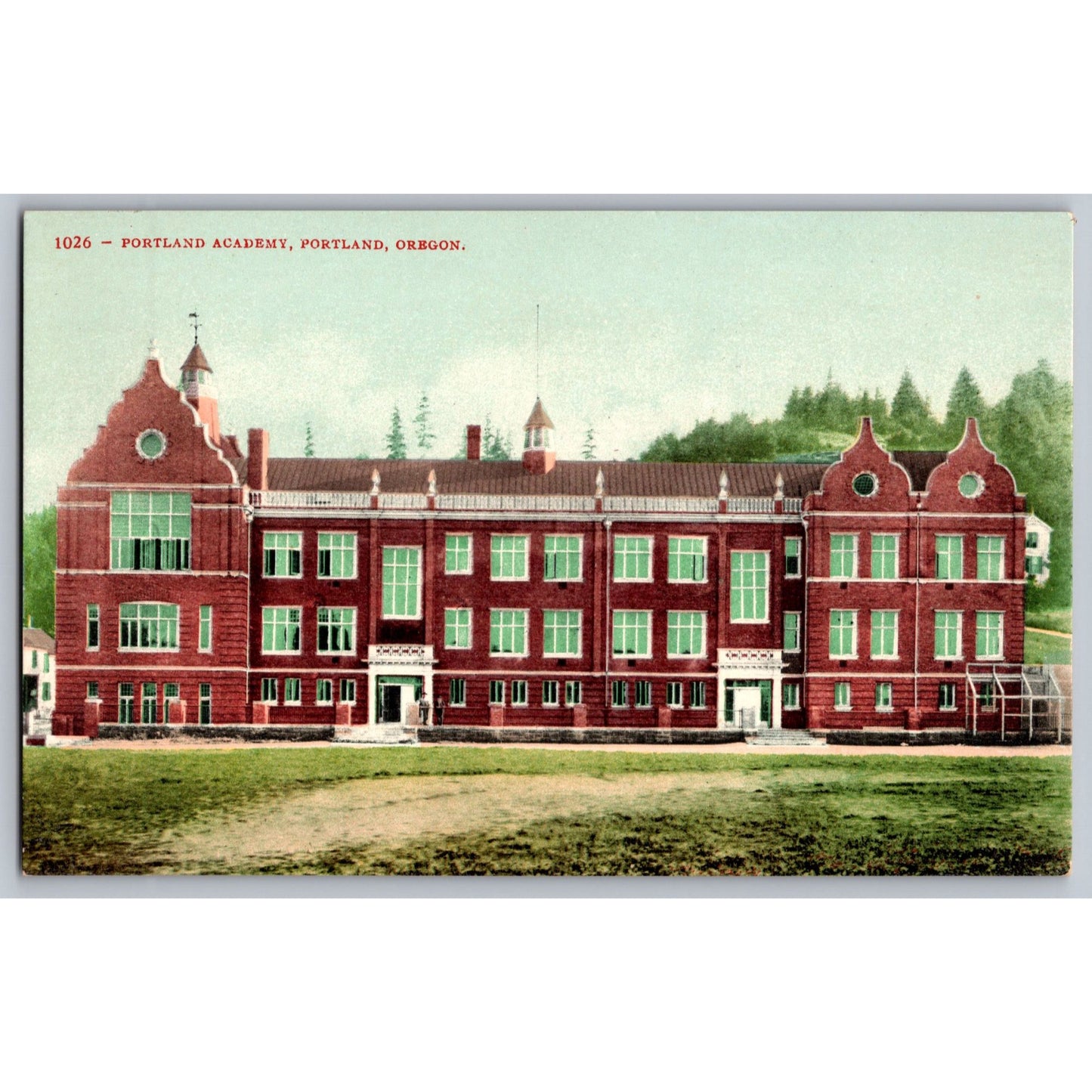 Portland OR Oregon Portland Academy Divided Back Postcard Edward H Mitchell