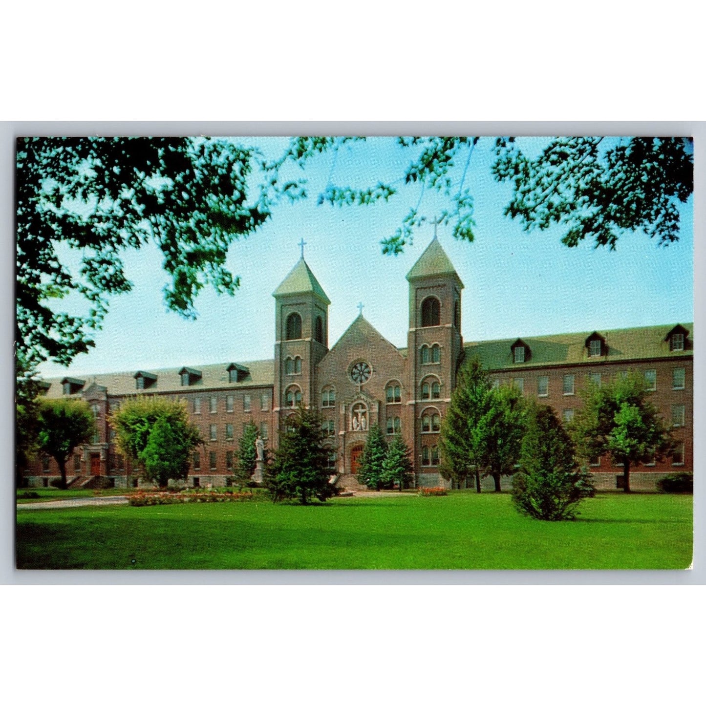 Dayton OH Ohio Convent of Our Lady of the Precious Blood Chrome Postcard