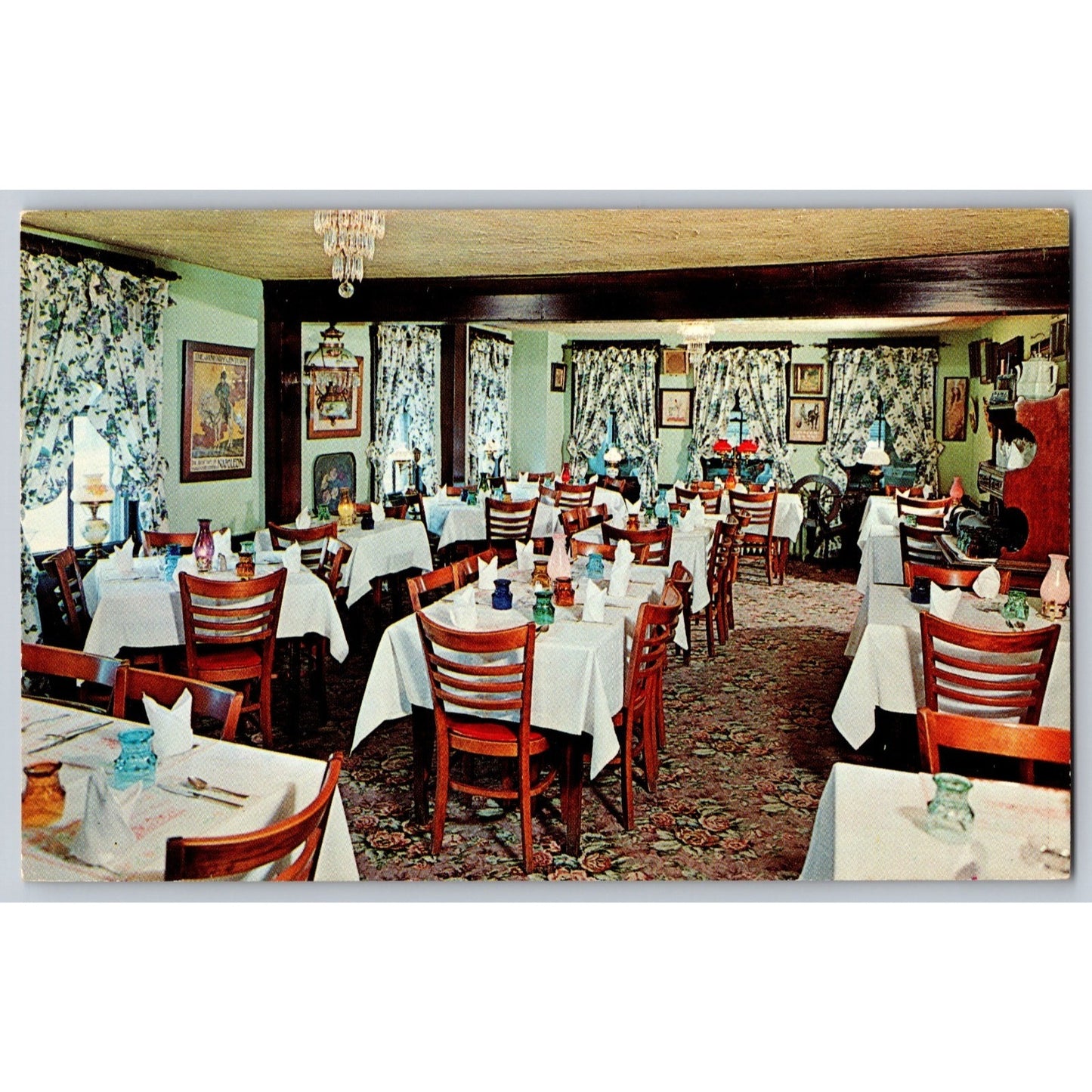 Brecksville OH Ohio Ye Olde Stage House Chrome Postcard Unused