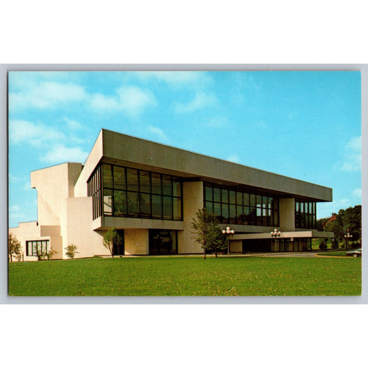 Iowa City IA University of Iowa Hancher Auditorium Chrome Postcard Es-N-Len