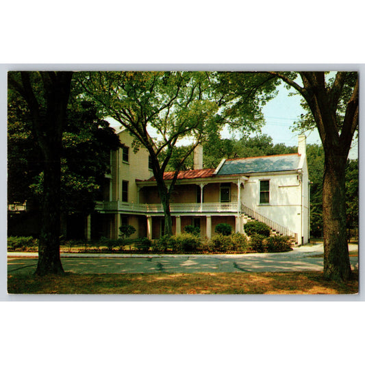 Fort Monroe VA Virginia Quarters No 1 Lafayette & Lincoln Chrome Postcard Unused