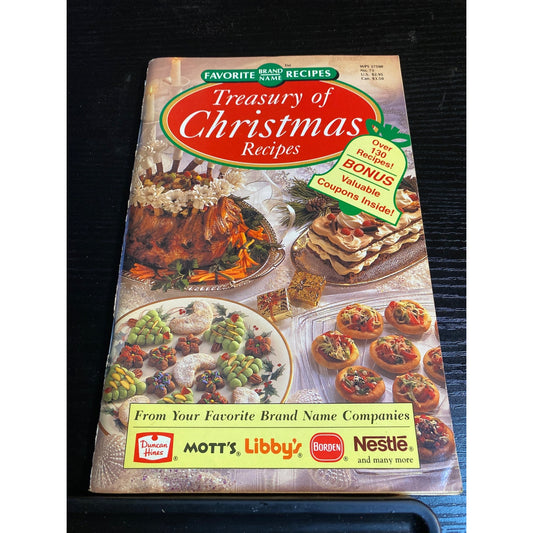 Treasury Of Christmas Cookbook Booklet 1994 Favorite Brand Name Recipes