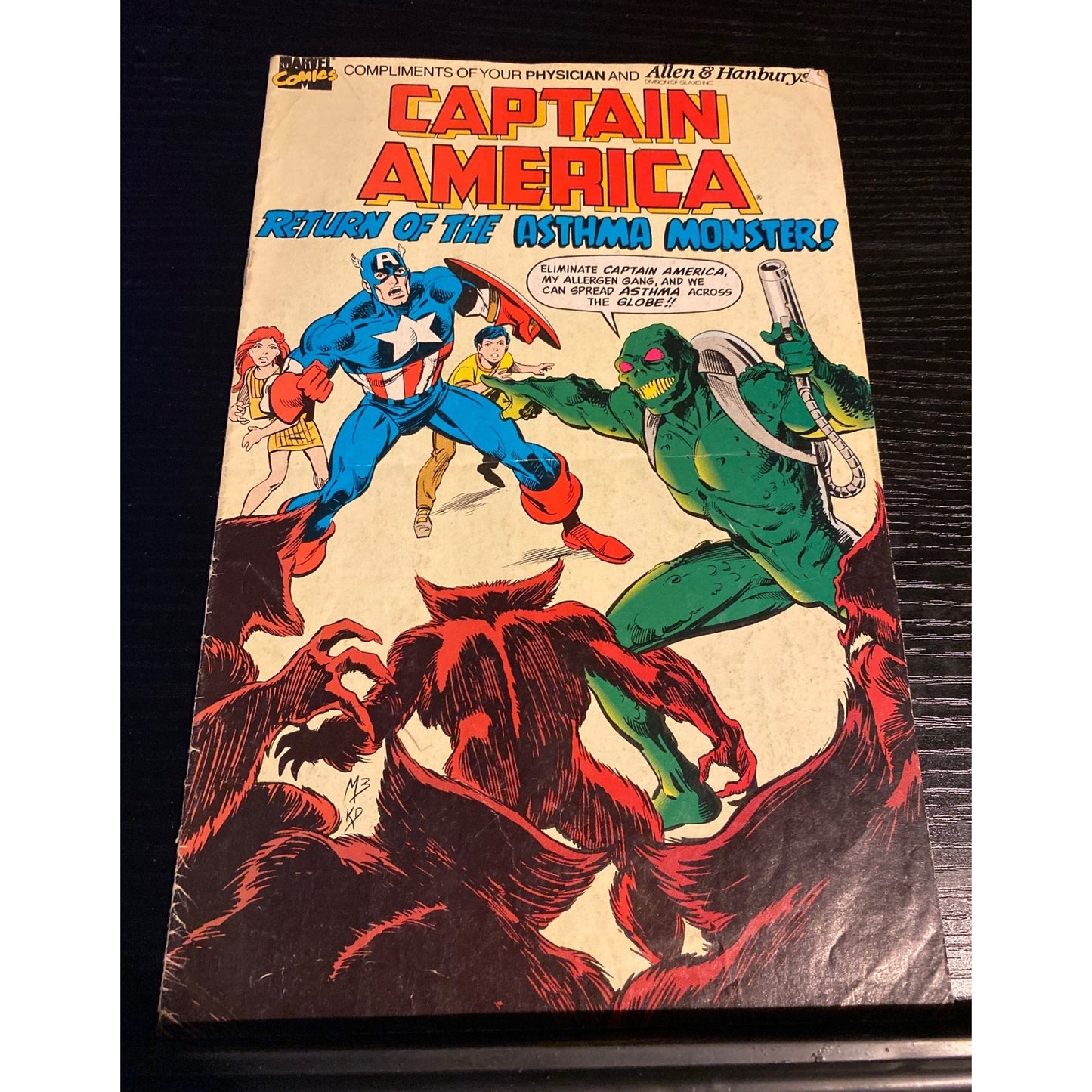 Captain America Comic Book Return Of The Asthma Monster