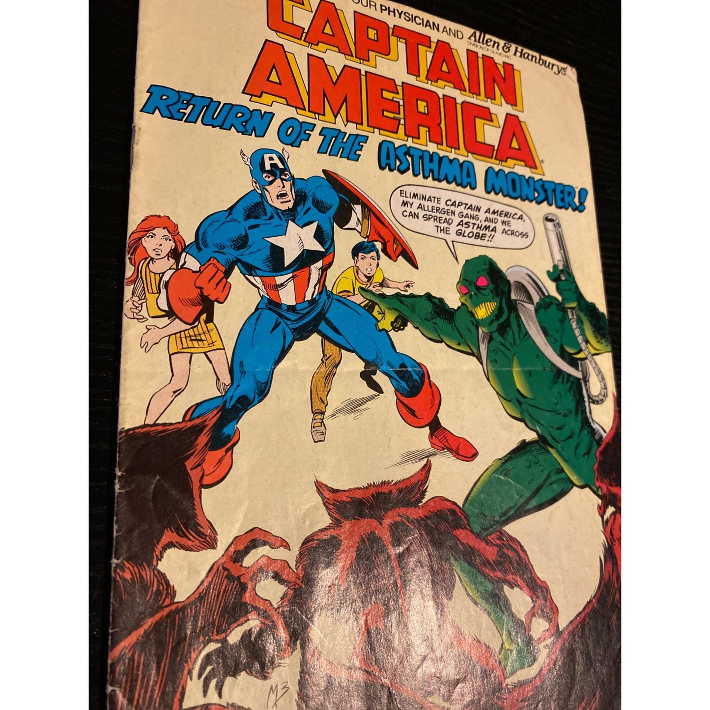 Captain America Comic Book Return Of The Asthma Monster