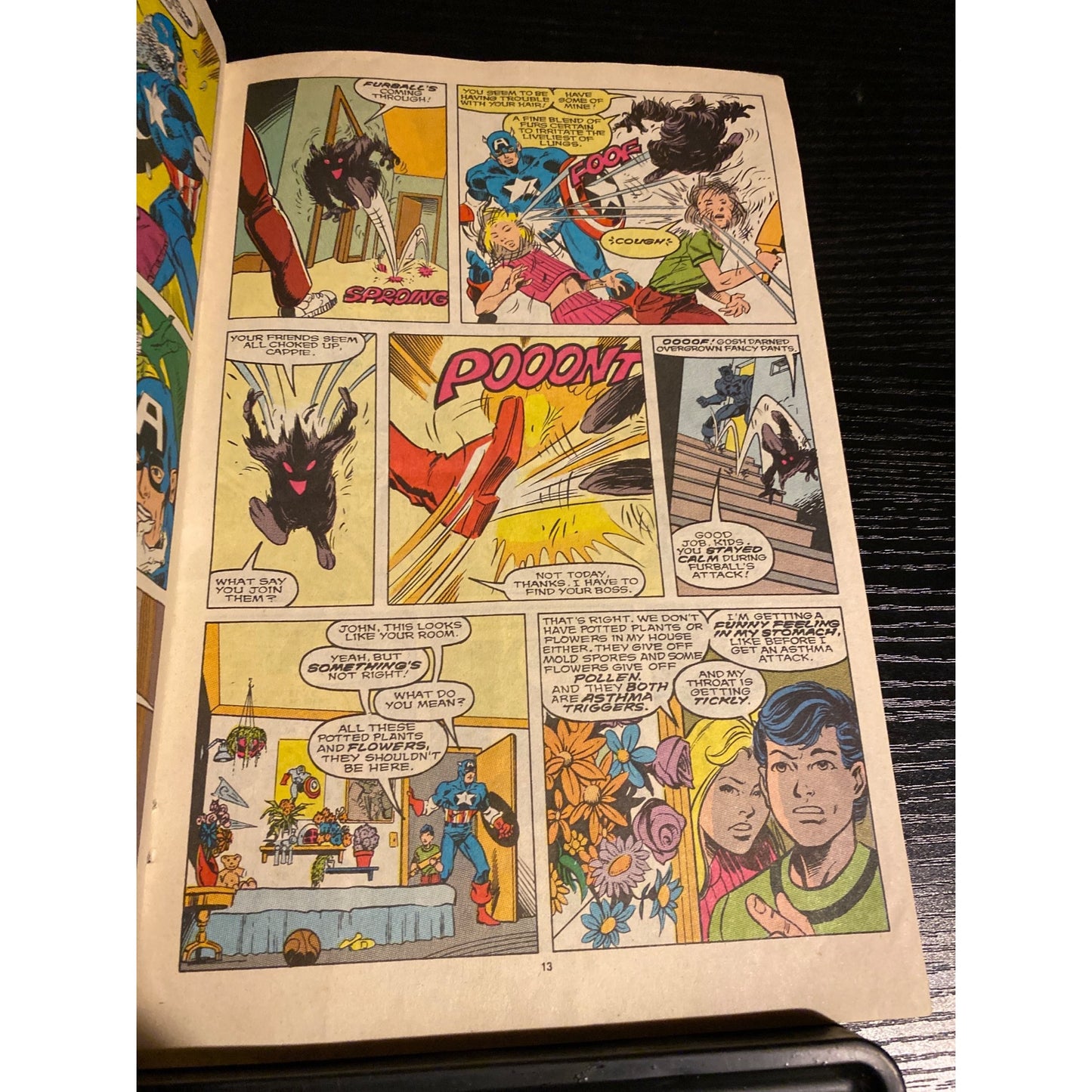 Captain America Comic Book Return Of The Asthma Monster
