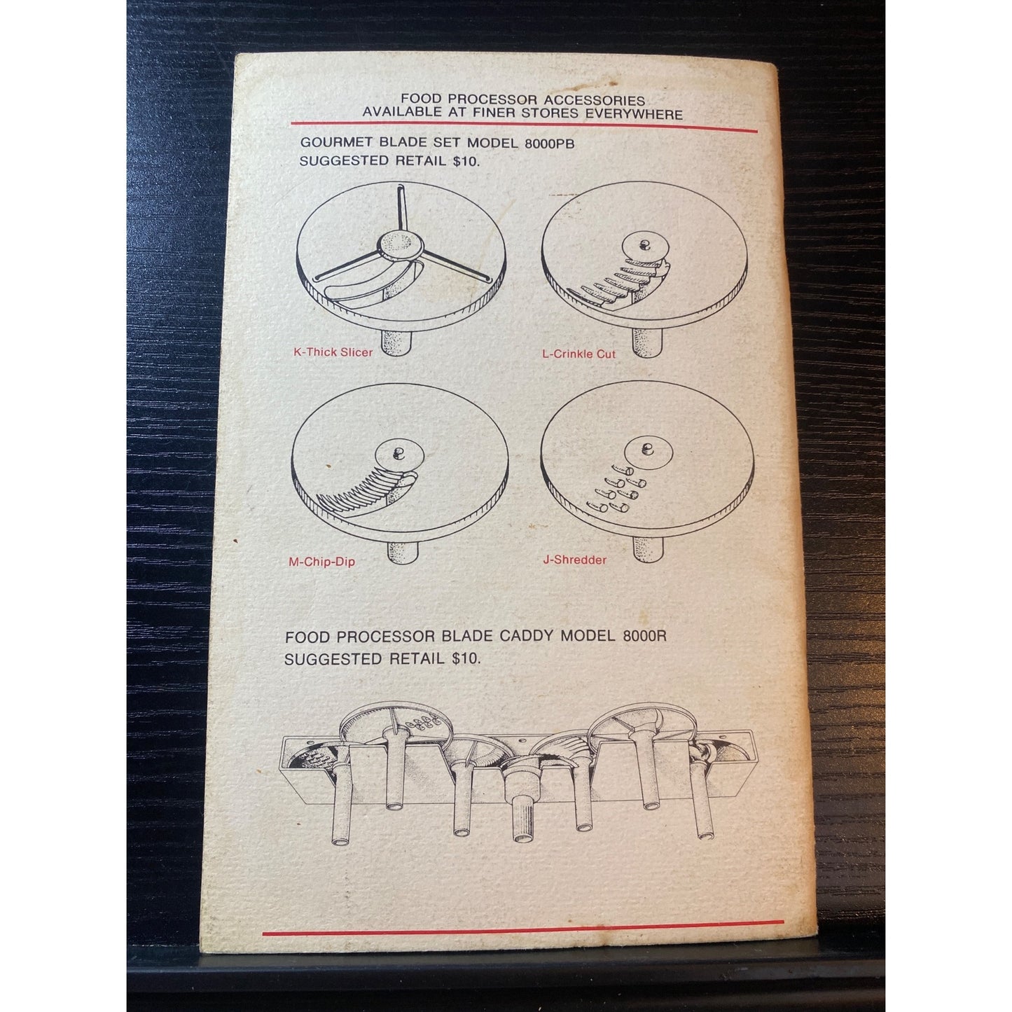 Food Processor Use & Care Book Recipes Instructions Safety Tips & Gourmet Blades Cookbook