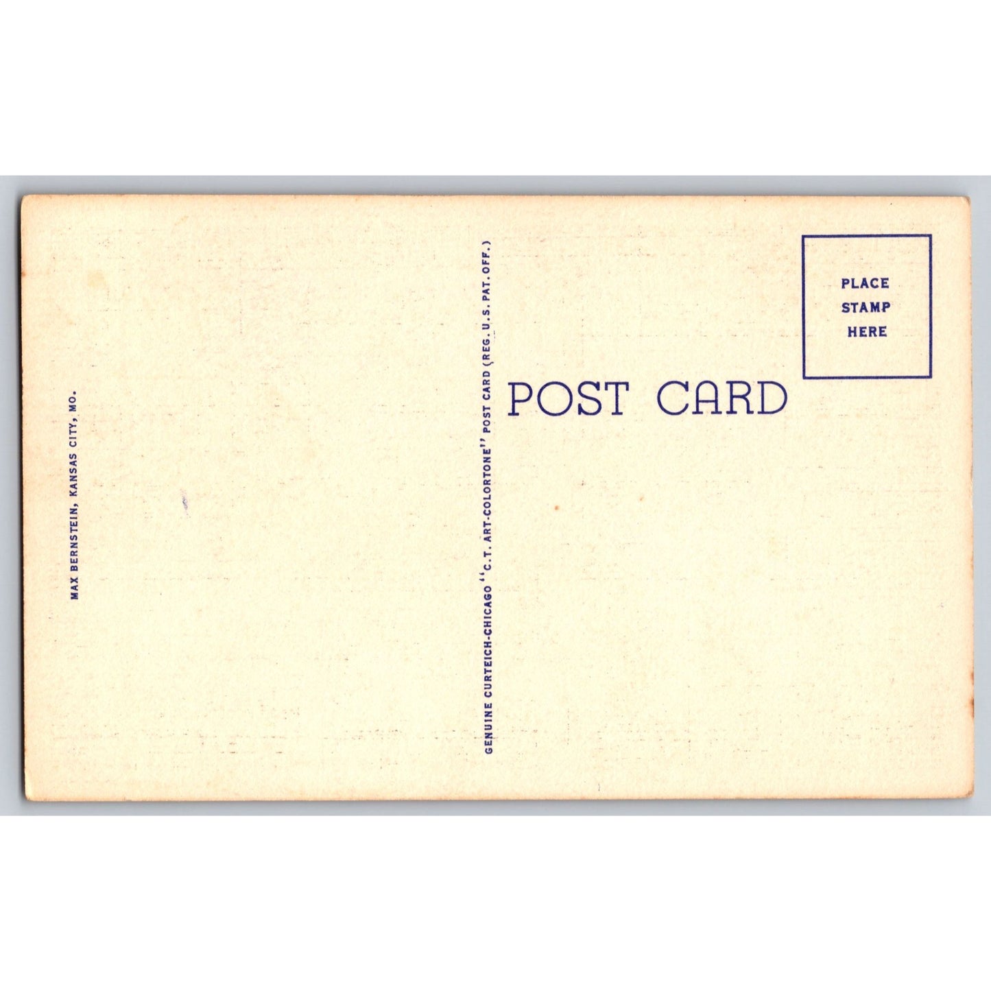 Kansas City MO Missouri Liberty Memorial Night White Border Postcard Unused