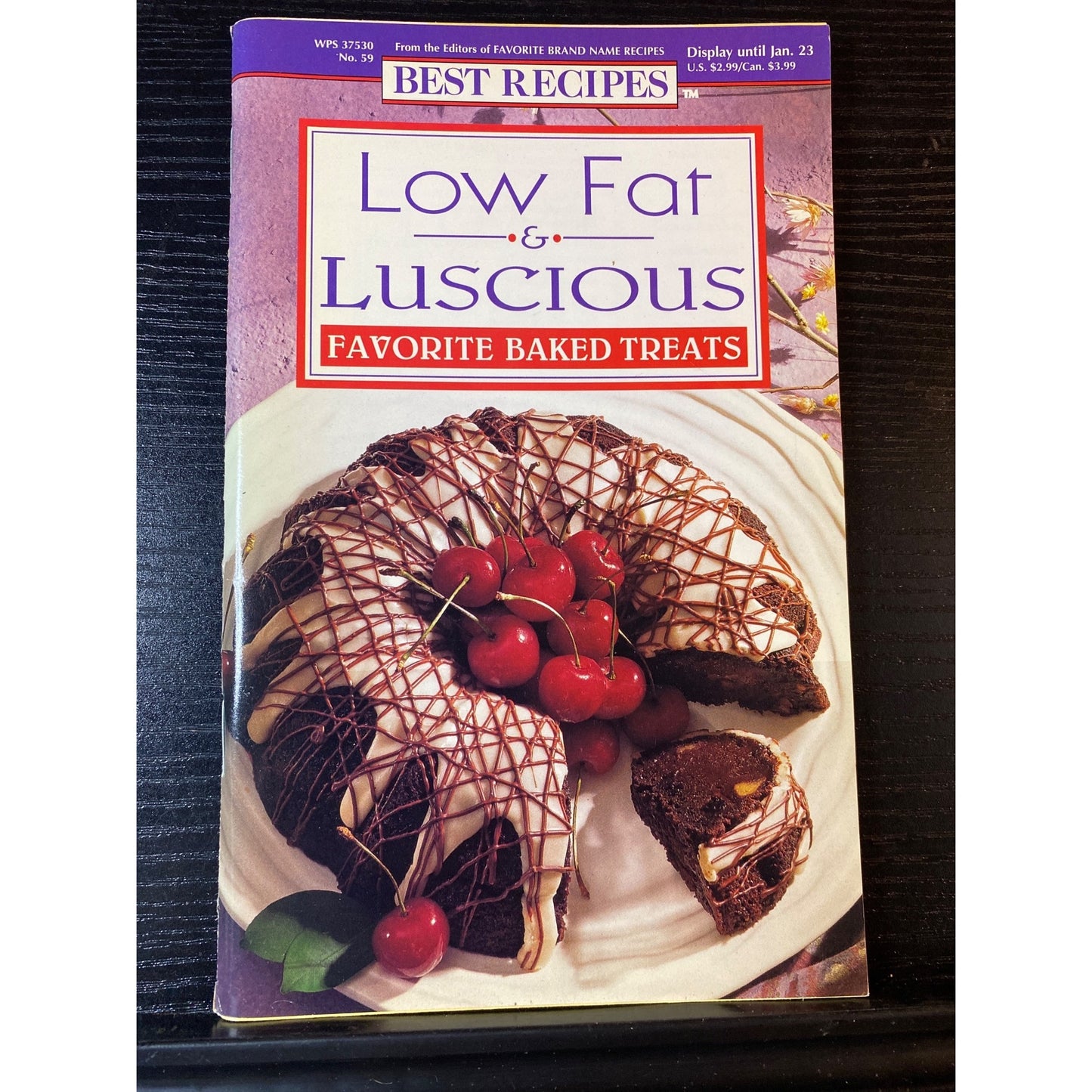 Best Recipes 1996 Low Fat & Luscious Favorite Baked Treats Cookbook Booklet