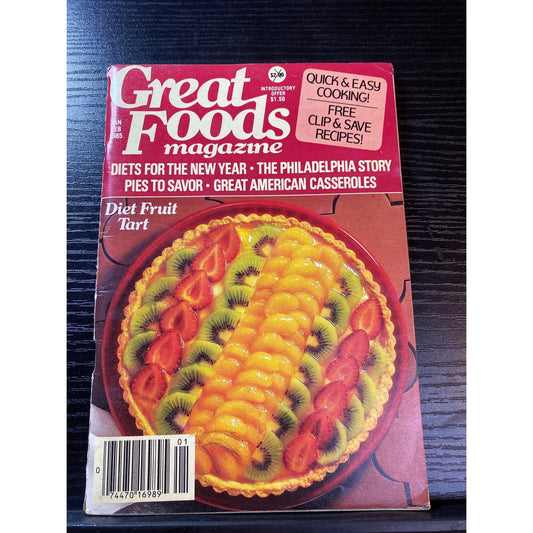Great Foods Magazine Jan-Feb 1985 Cooking & Recipe Issue Cookbook Booklet