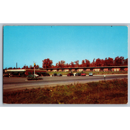 Clarion PA Pennsylvania Rhea's Motel & Restaurant Chrome Postcard Dexter