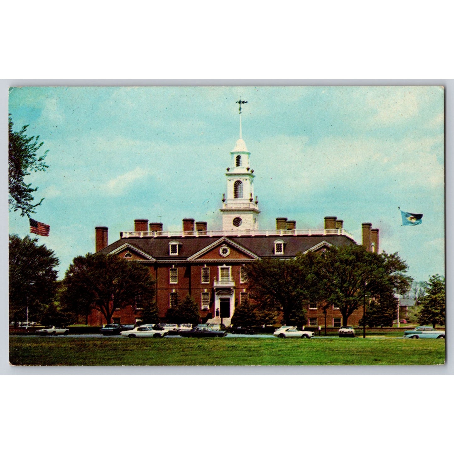 Dover DE Delaware New State House 1970s Chrome Postcard Unused