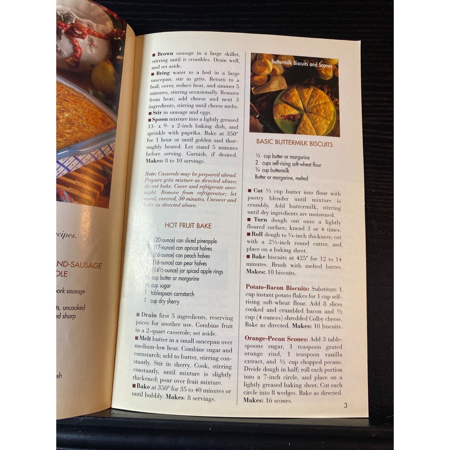 Southern Living Holiday Celebrations Cookbook Booklet Recipes Kraft & Brunos