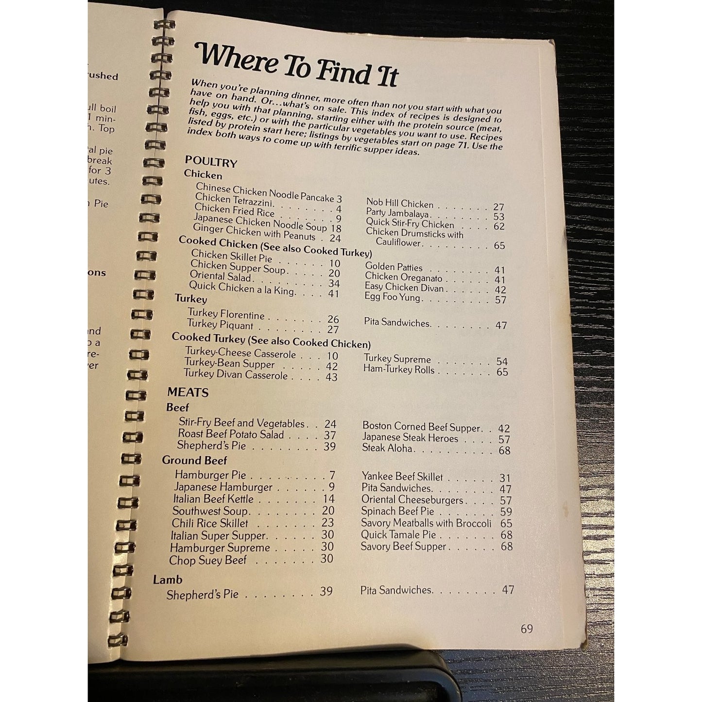 New Birds Eye Cookbook Booklet 1982 Spiral Binding General Foods Super Suppers