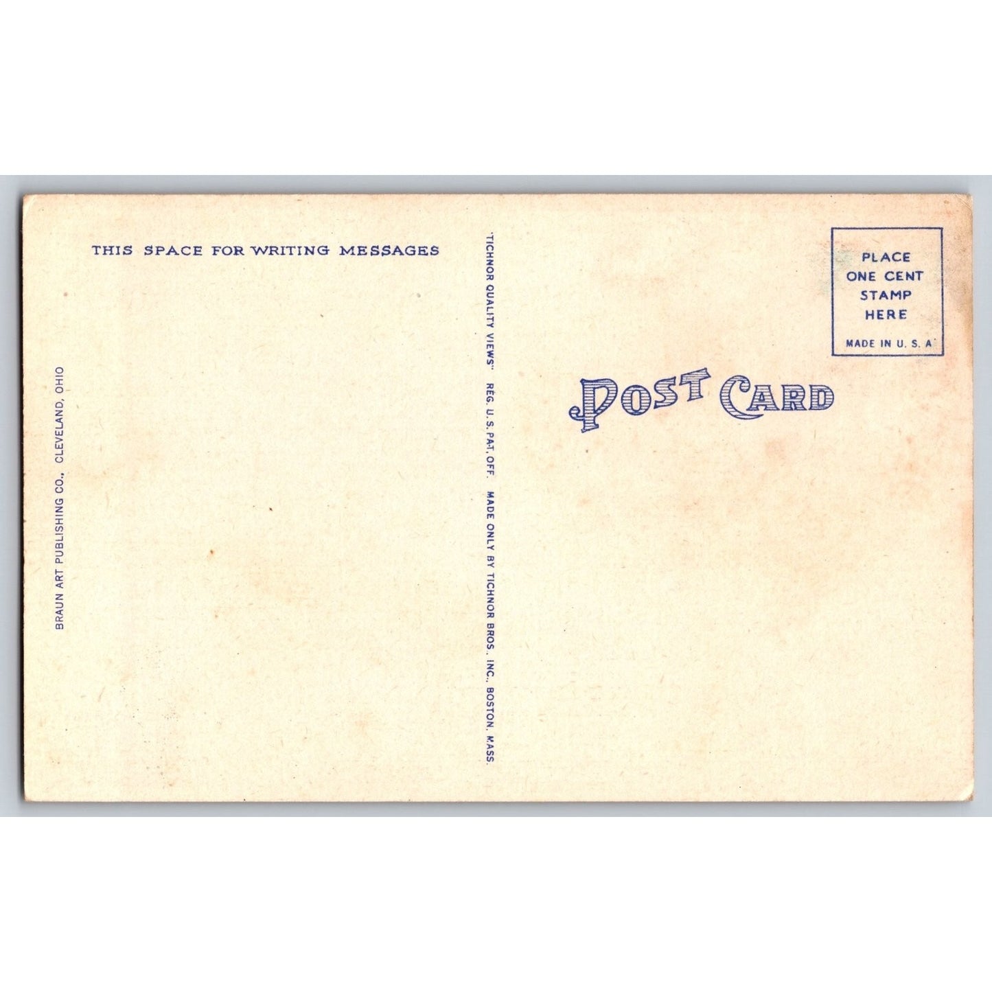 Cleveland OH Ohio First Church of Christ Scientist Linen Postcard