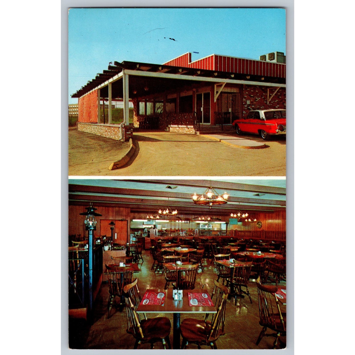 Ann Arbor MI Michigan Frontier Beef Buffet Restaurant Chrome Postcard
