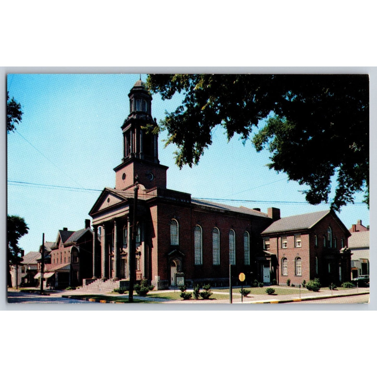 Washington PA Pennsylvania First Baptist Church Chrome Postcard Unused