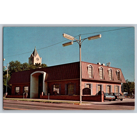 McPherson KS Kansas Progressive Pioneer Savings Bank Chrome Postcard Unused