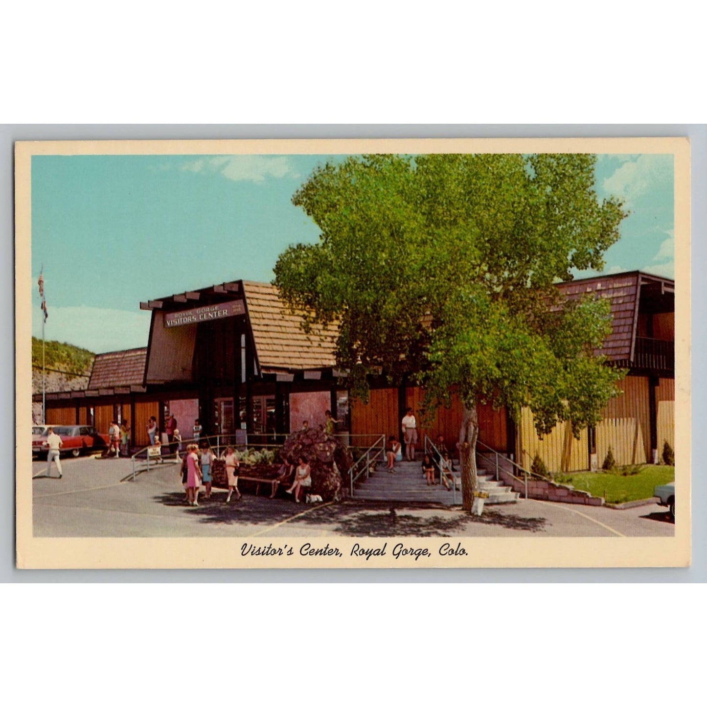 Postcard CO Colorado Royal Gorge Visitor's Center Chrome Unused