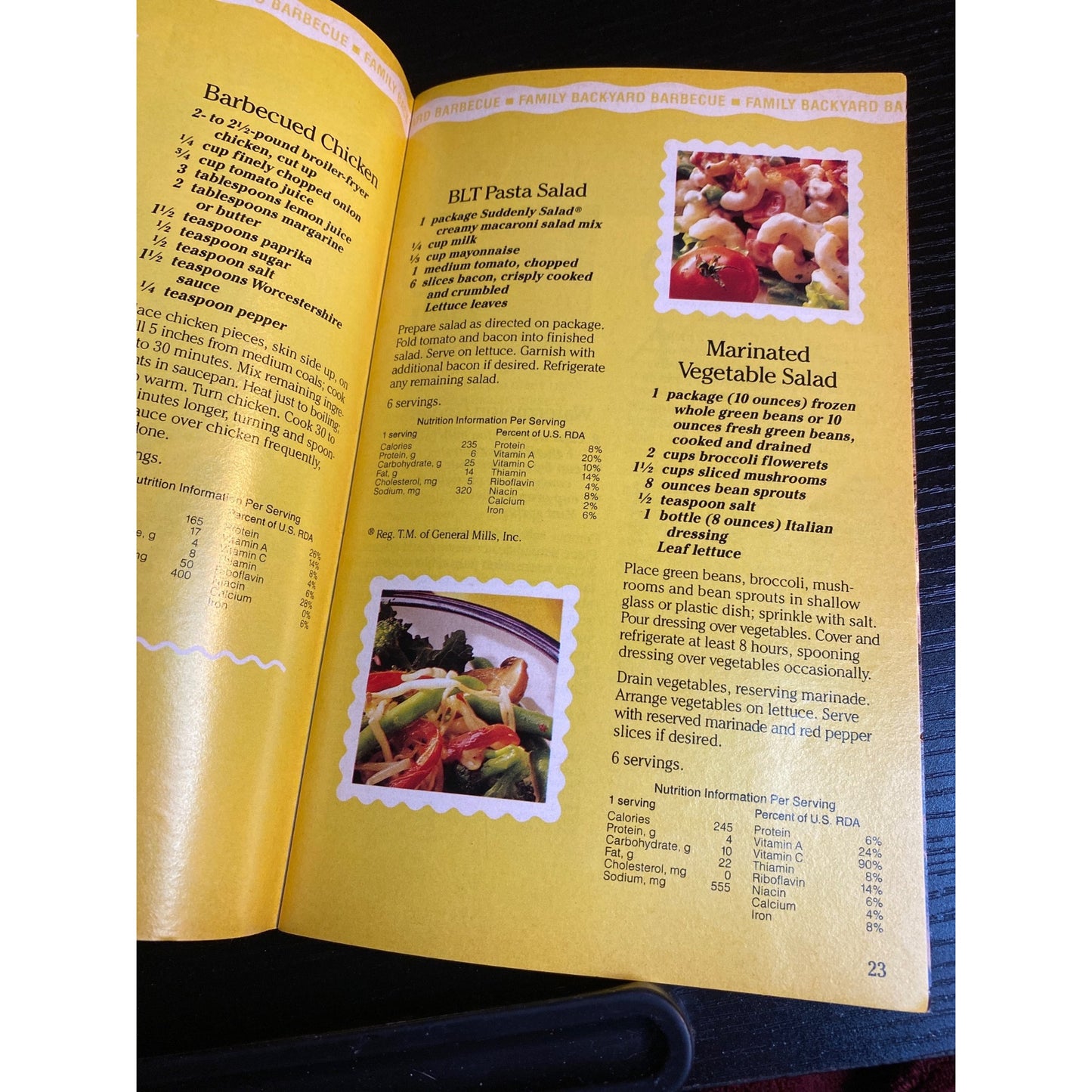 Betty Crocker Lets Party 1990 Cookbook Booklet Summer Party Recipes