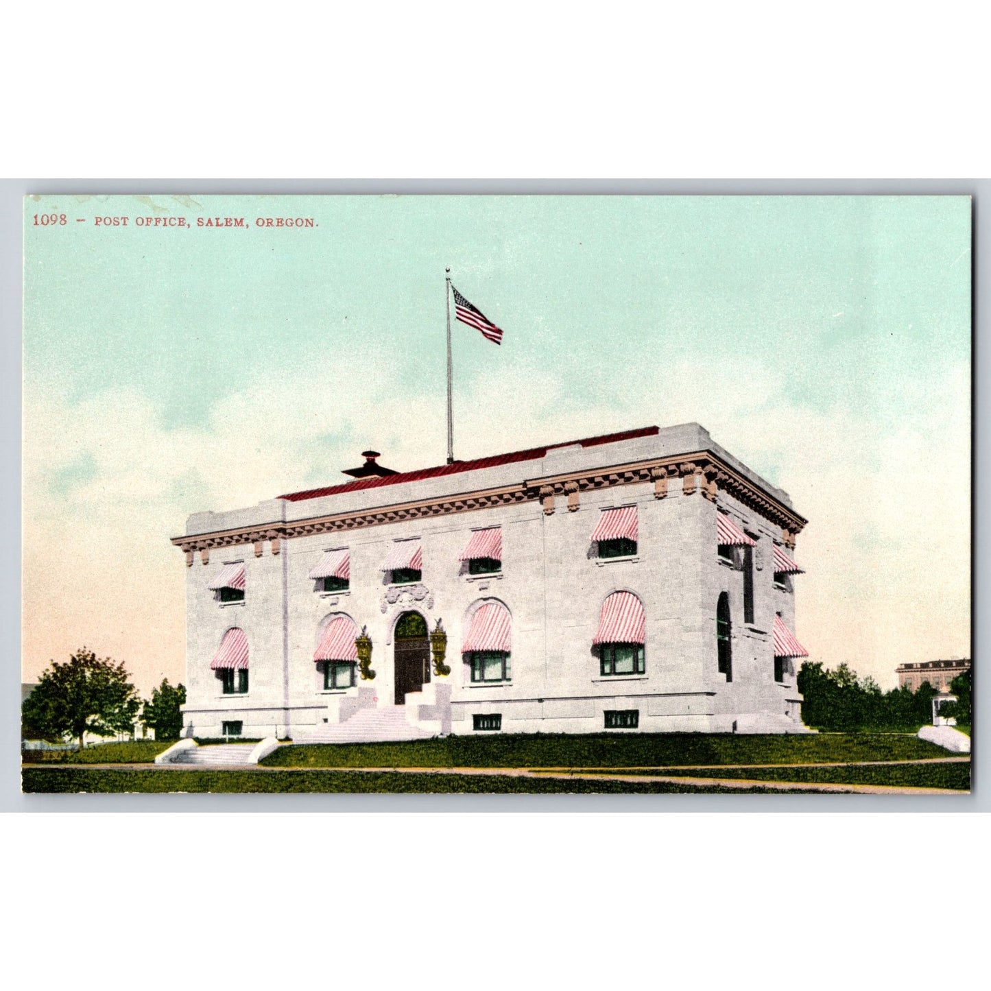 Salem OR Oregon Post Office Divided Back Postcard Unused Edward H Mitchell