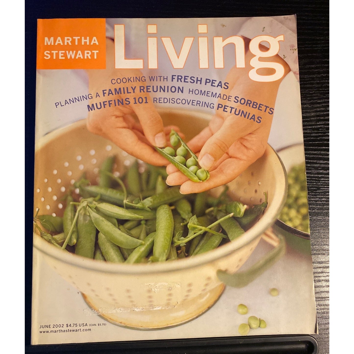 Martha Stewart Living Magazine #103 June 2002 Peas Family Reunion Cooking Garden