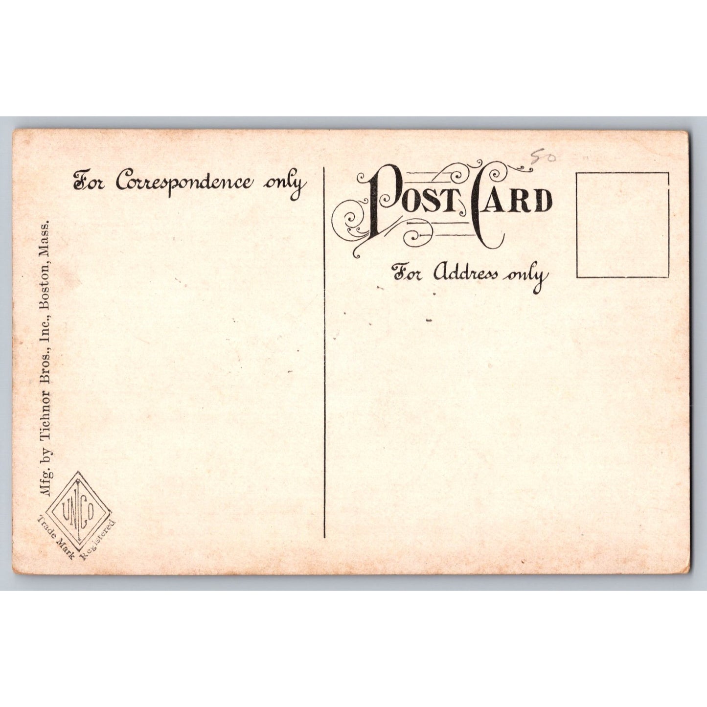 Plymouth MA Massachusetts Rock & Canopy Divided Back Postcard Unused Tichnor