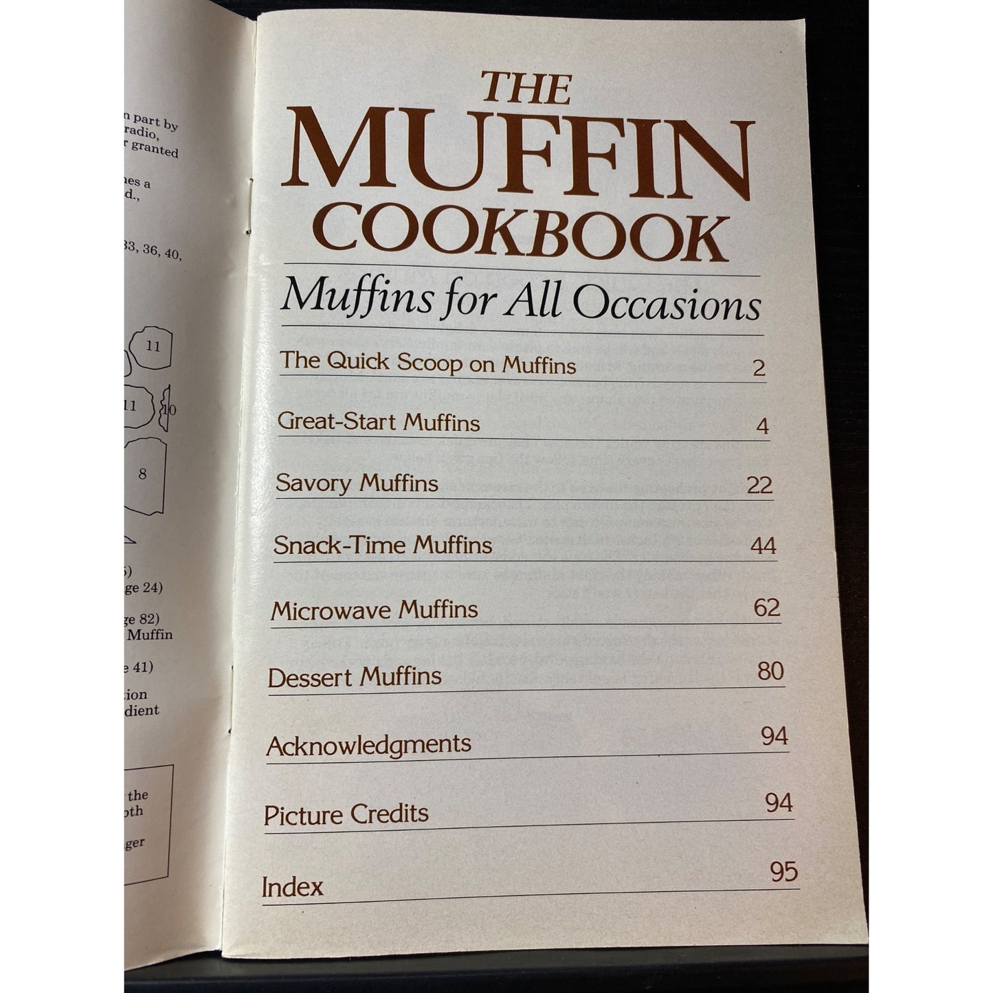 The Muffin Cookbook Muffins For All Occasions Recipes 1989 Cookbook Booklet