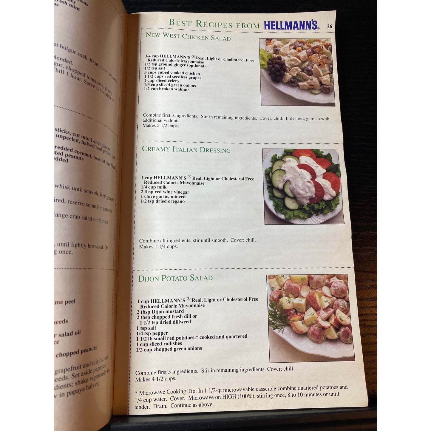 McCalls 1991 Summer Entertaining & Outdoor Cooking Cookbook Booklet