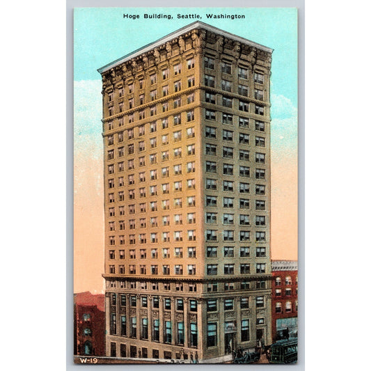 Seattle WA Washington Hoge Building Divided Back Postcard Pacific Novelty