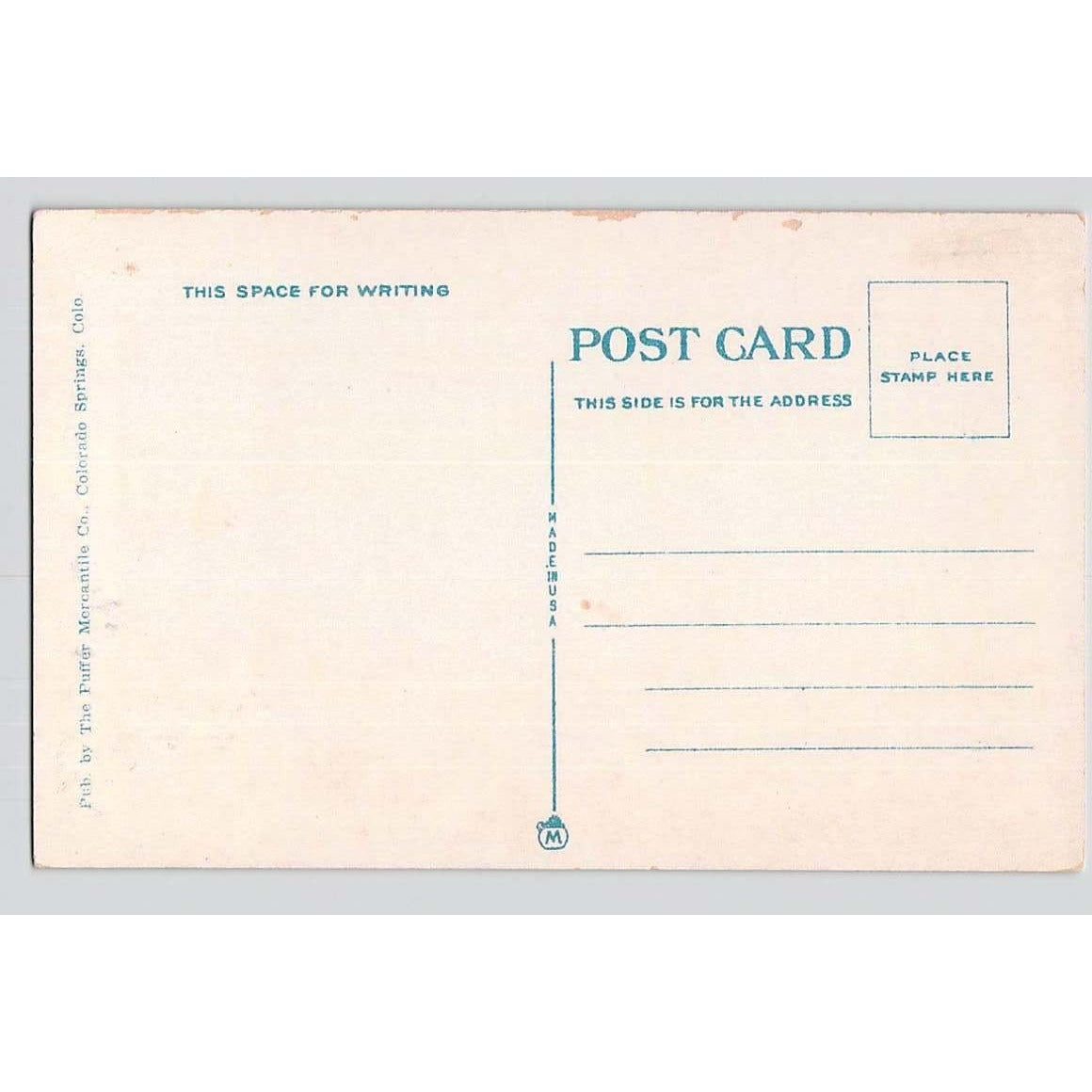 Colorado Springs CO Colorado Gateway Rock & Hidden Inn White Border Postcard
